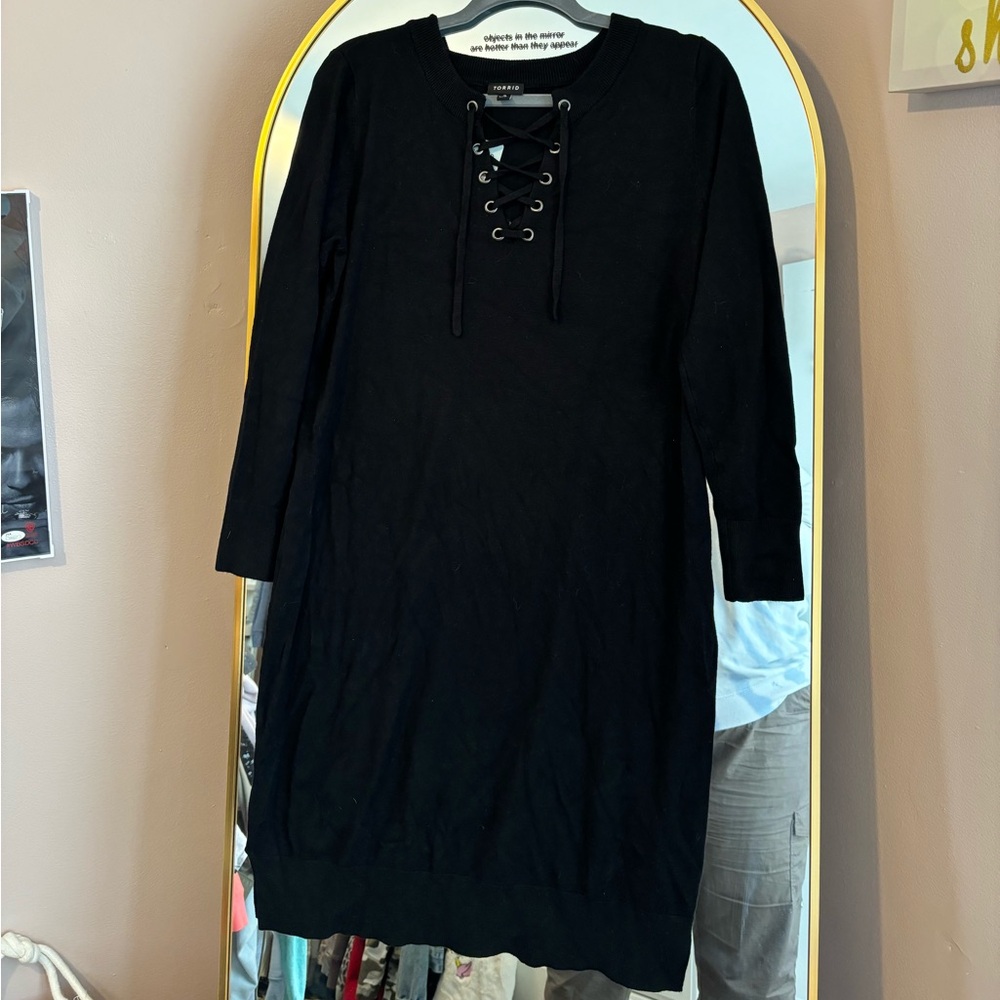 Black Torrid Sweater Dress